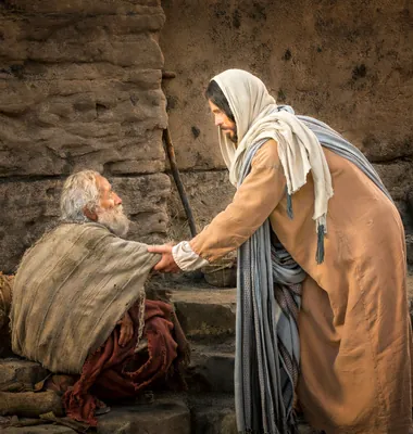 Jesucristo ministrando con amor